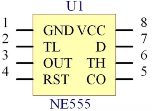 NE555P芯片引脚图