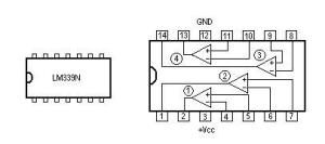 LM339电压比较器电路图、引脚图及功能