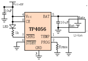 TP4056的充电电路图