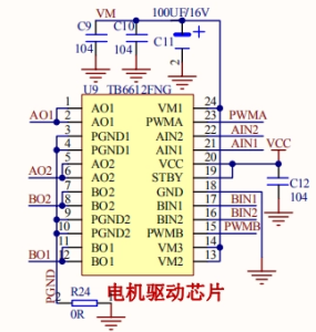 电机驱动芯片TB6612的内部结构及应用